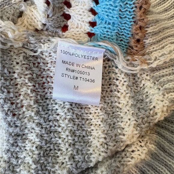 Andrée By Unit Striped Pullover Knit Sweater Size M - Picture 8 of 8